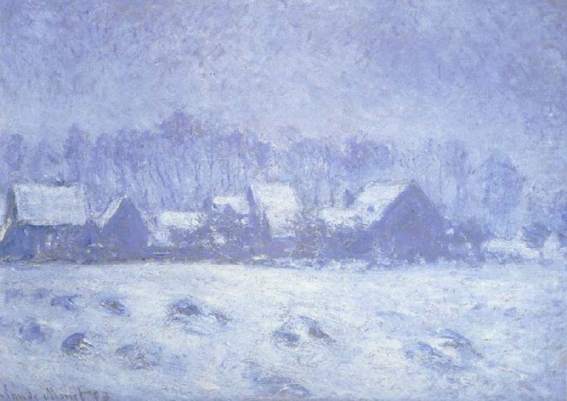 Claude Monet Snow Effect at Giverny china oil painting image